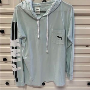 PINK VS long sleeve hoodie T-shirt